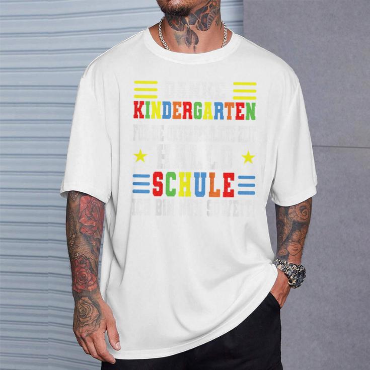 Children's Danke Kindergarten Für Die Unvergessliche Zeit Hello Schule T-Shirt Geschenke für Ihn