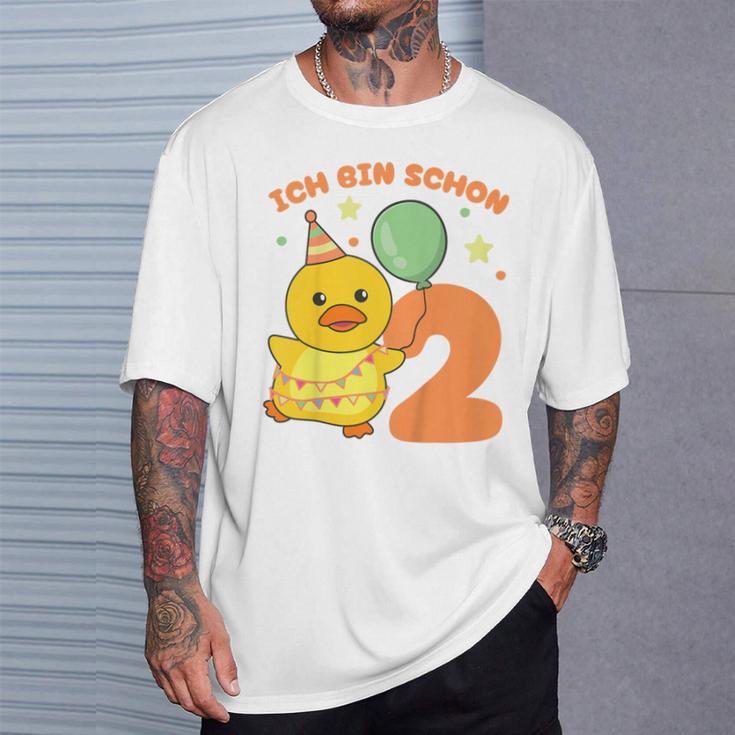 Children's Ente Ich Bin Schon 2 Enten T-Shirt Geschenke für Ihn