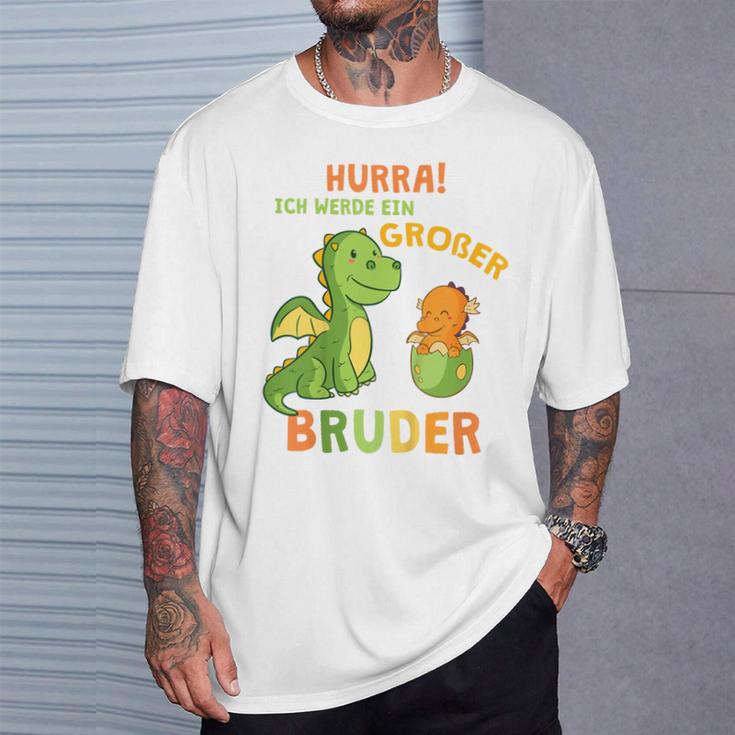 Children's Ich Werde Ein Großer Bruder Dinosaur Dino Bru T-Shirt Geschenke für Ihn