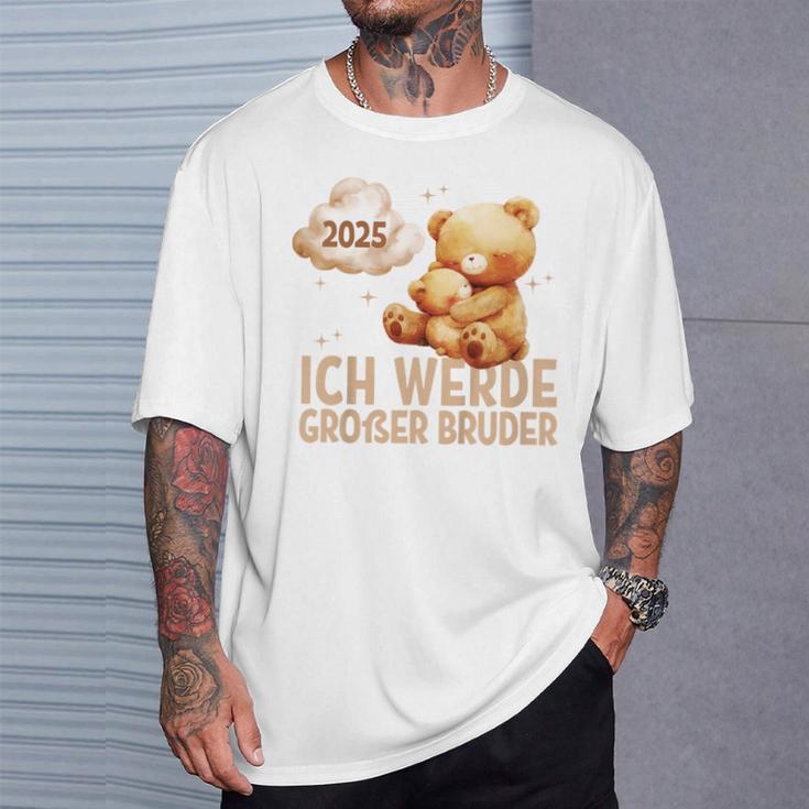 Children's Ich Werde Großer Bruder 2025 Bär Zwei Bären T-Shirt Geschenke für Ihn