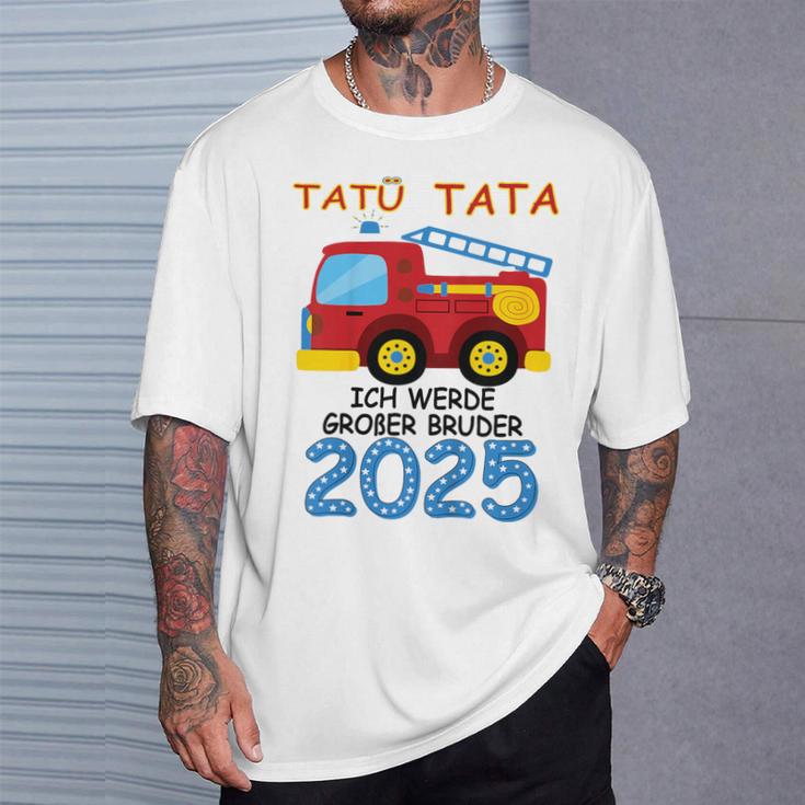 Children's Ich Werde Großer Bruder 2025 Gray T-Shirt Geschenke für Ihn