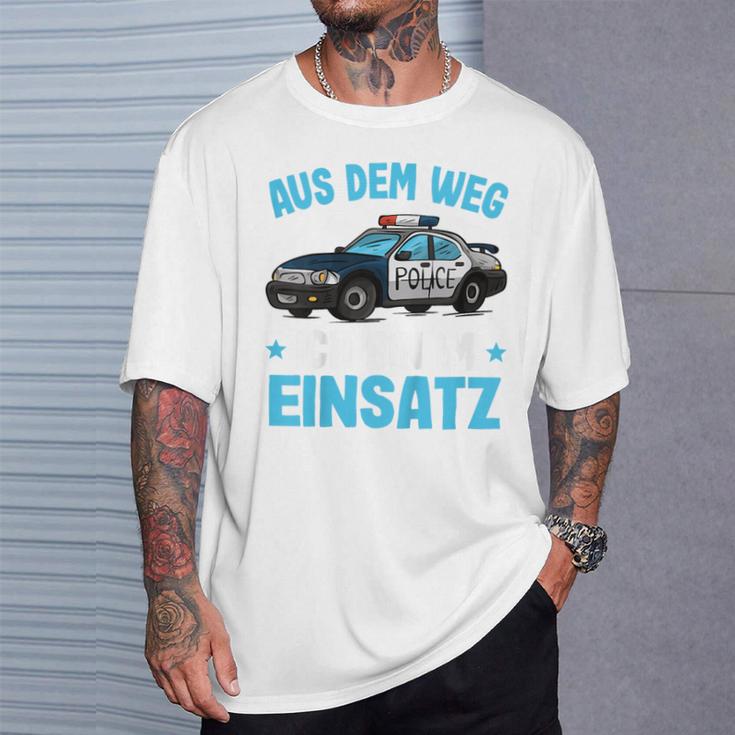 Children's Police Aus Dem Weg Bin Im Einsatz Boys Police T-Shirt Geschenke für Ihn