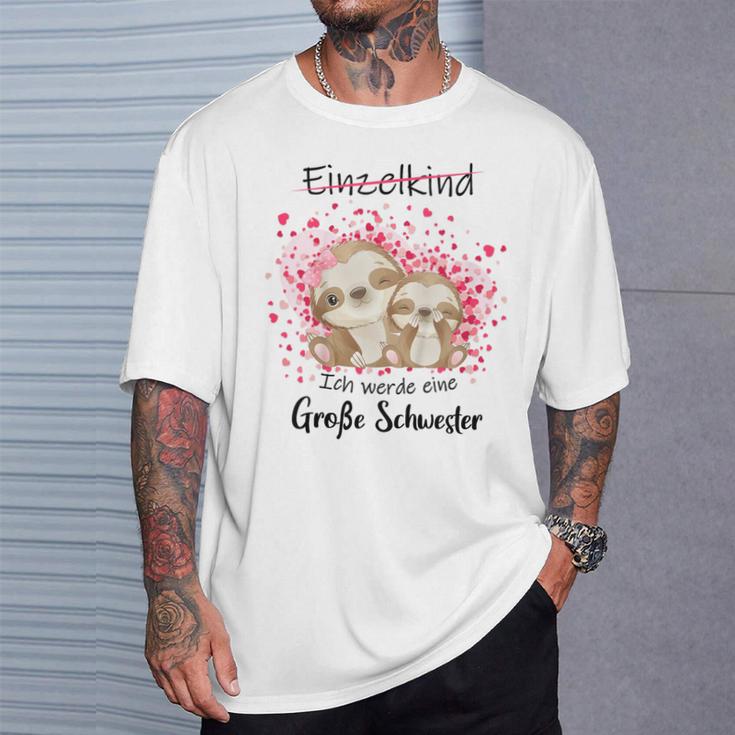 Children's Pregnancy Announce Ich Werde Große Schwester 2023 80 T-Shirt Geschenke für Ihn