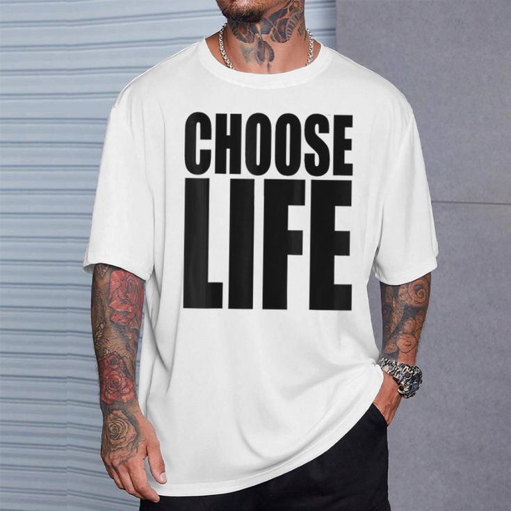 Choose Lifeintage 80S Wählen Sie Lifeintage 80Er Jahre T-Shirt Geschenke für Ihn