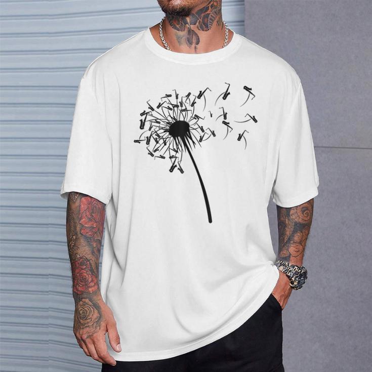 Dandelion Saxophone For Saxophonist Saxophone T-Shirt Geschenke für Ihn