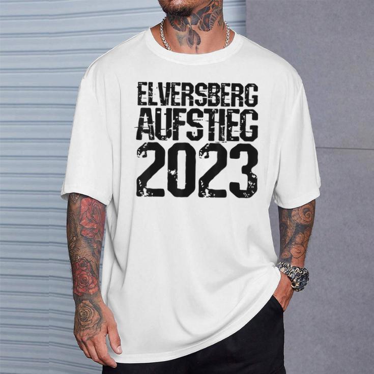 Elversberg Saarland Sve 07 Fan 2 League Aufsteigung 2023 Football T-Shirt Geschenke für Ihn