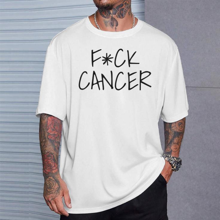 Fck Cancer Cancer Chupa Apoyo De Supervivientes De Concienciación Camiseta unisex Regalos para él