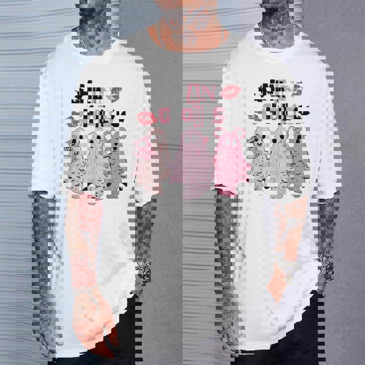 Mean Ghouls On October We Wear Pink Breast Cancer T-Shirt Gifts for Him