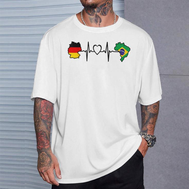 German Brazil Flag T-Shirt Geschenke für Ihn