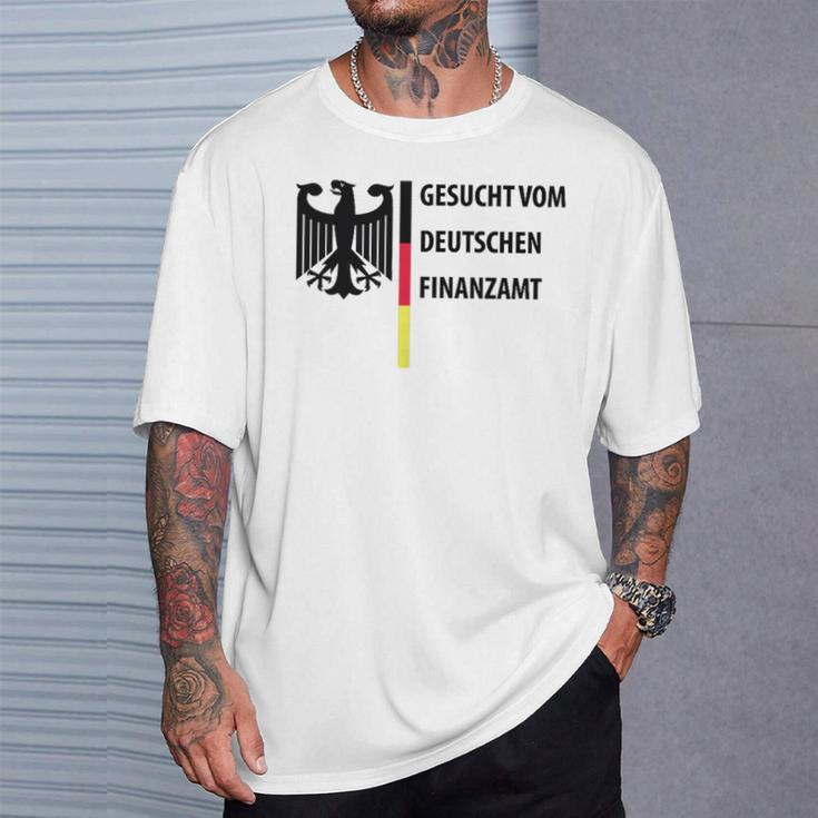 Gesuchtom Deutschen Finanzamt Fun T-Shirt Geschenke für Ihn