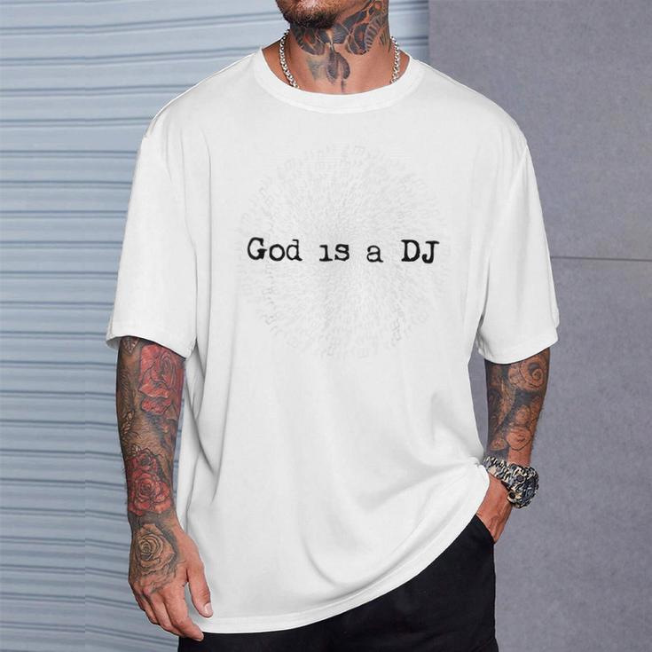 Gott Ist Ein Dj Gray T-Shirt Geschenke für Ihn