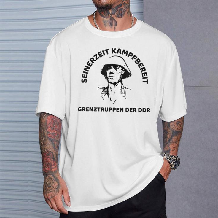 Grenztruppen Der Ddr Der Nva Seinerzeit Combat Ready T-Shirt Geschenke für Ihn