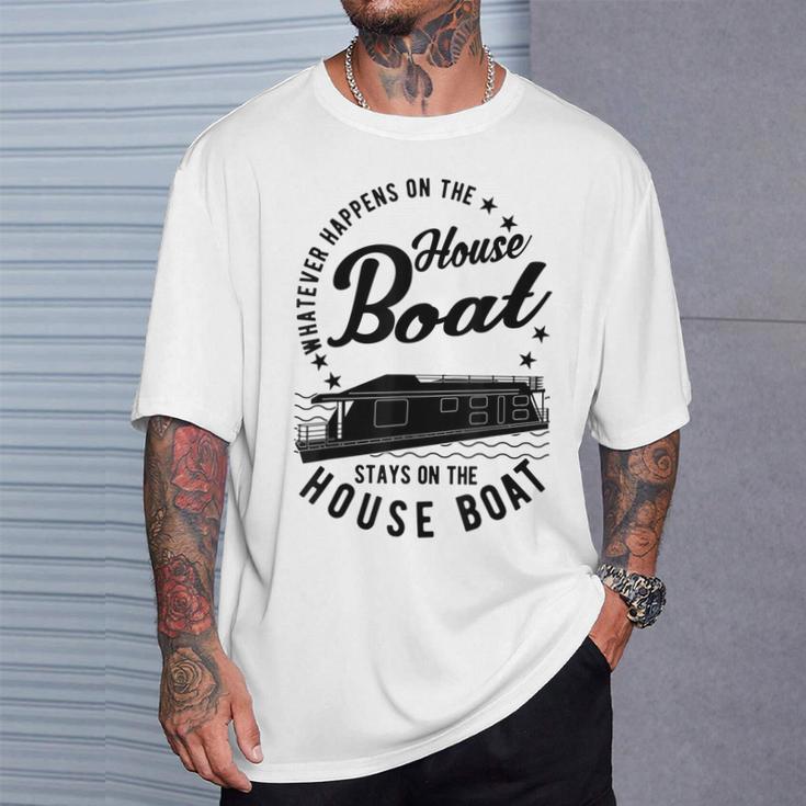 Houseboat Was Auch Immer Auf Dem Hausboat Was Auch Immer Gray S T-Shirt Geschenke für Ihn