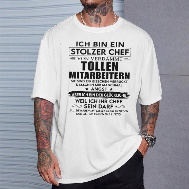 Ich Bin Ein Stolzer Chefonerdammt Tollen Mitarbeitern Gray T-Shirt Geschenke für Ihn