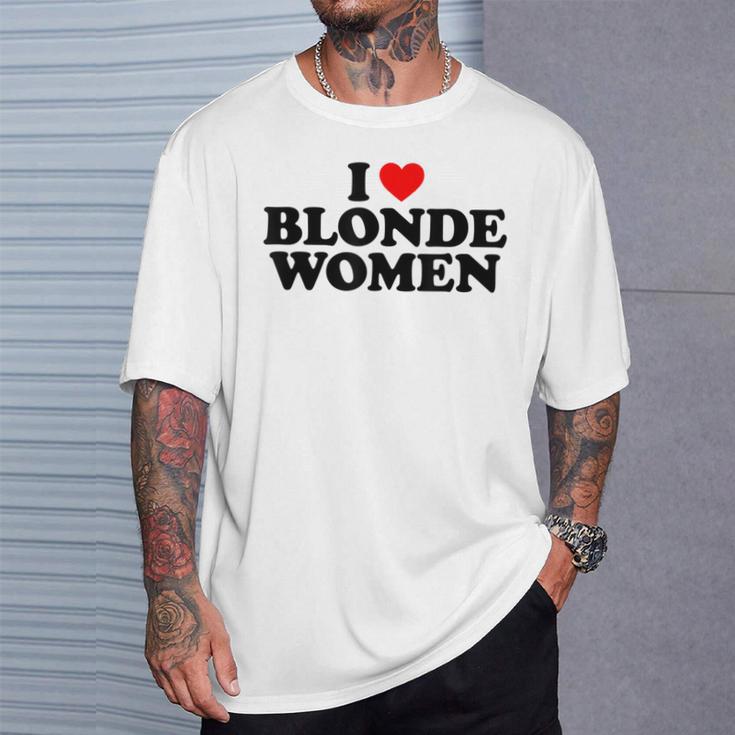 I Love Blonde Women's T-Shirt Geschenke für Ihn