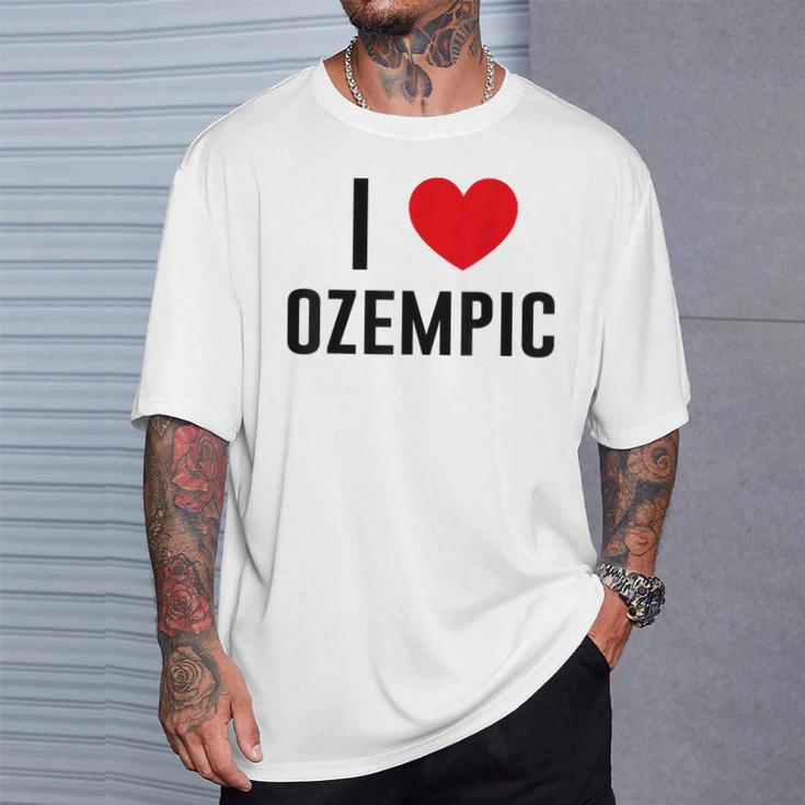 I Love Ozempic I Love Ozempic T-Shirt Geschenke für Ihn