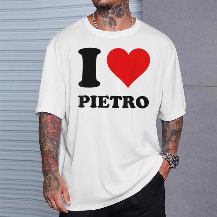 I Love Pietro T-Shirt Geschenke für Ihn