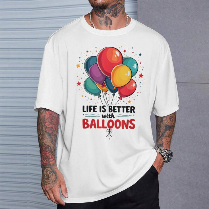 Lustiger Looner Mit Aufschrift „I Love Balloons“ Für Ballonliebhaber T-Shirt Geschenke für Ihn