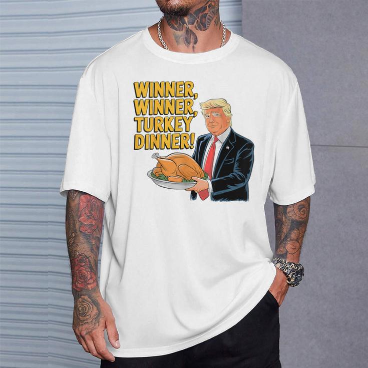 Lustiger Trump-Gewinner Truthahn Dinner Thanksgiving T-Shirt Geschenke für Ihn