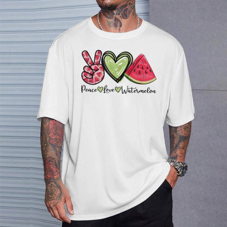 Melon Watermelon Summer Fruit Fruit T-Shirt Geschenke für Ihn