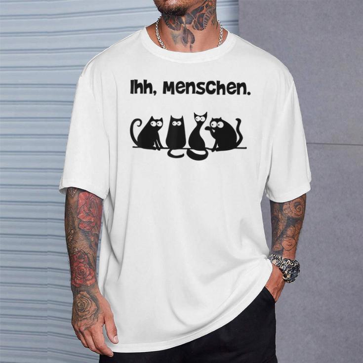 Her Menschen Cat Cat Motif T-Shirt Geschenke für Ihn