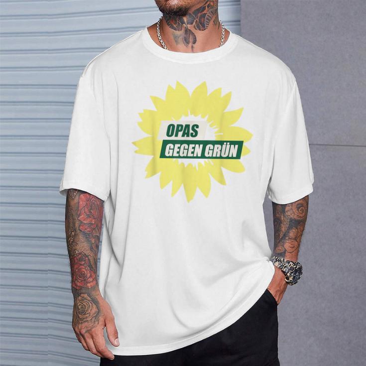 Opas Gegen Links Green T-Shirt Geschenke für Ihn