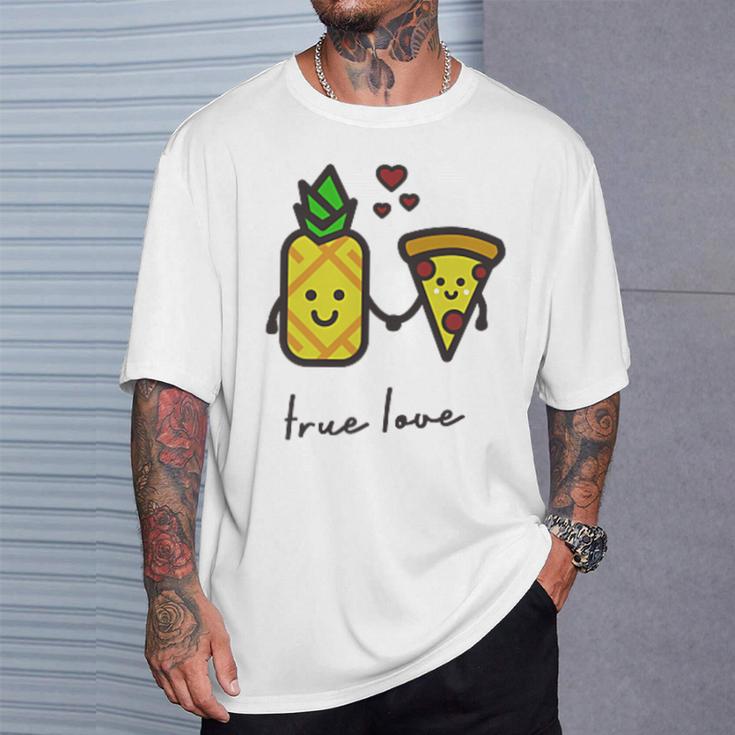 Pizza Hawaii True Love Pizza Love T-Shirt Geschenke für Ihn