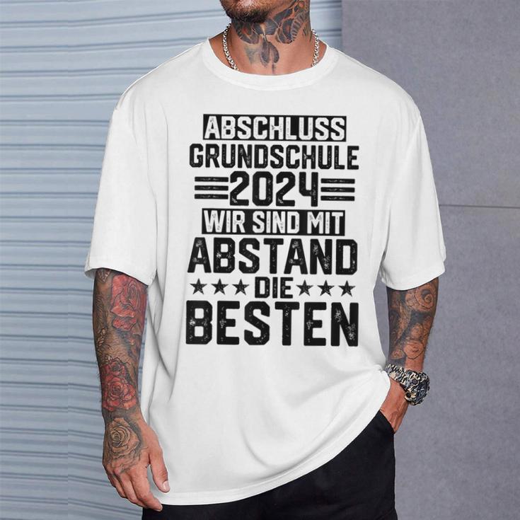 Primary School Graduation 2024 Mit Abstand Die Besten Children's Gray T-Shirt Geschenke für Ihn