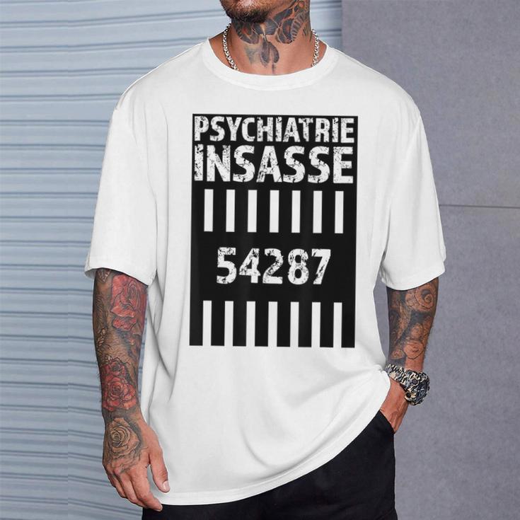 Psychiatrie Insasse 54287 Kostüm Knast Gefängnis T-Shirt Geschenke für Ihn