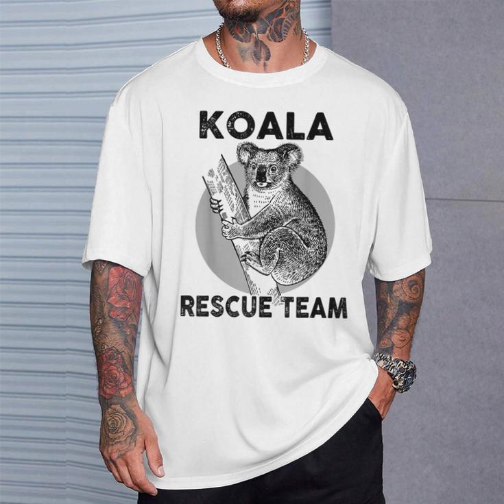 Rettet Den Koalabärintage Animals Outfits Rescue Australia T-Shirt Geschenke für Ihn