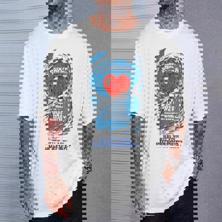 He Sobrevivido A Una Operación A Corazón Abierto Regalo Cuello Camiseta unisex Regalos para él