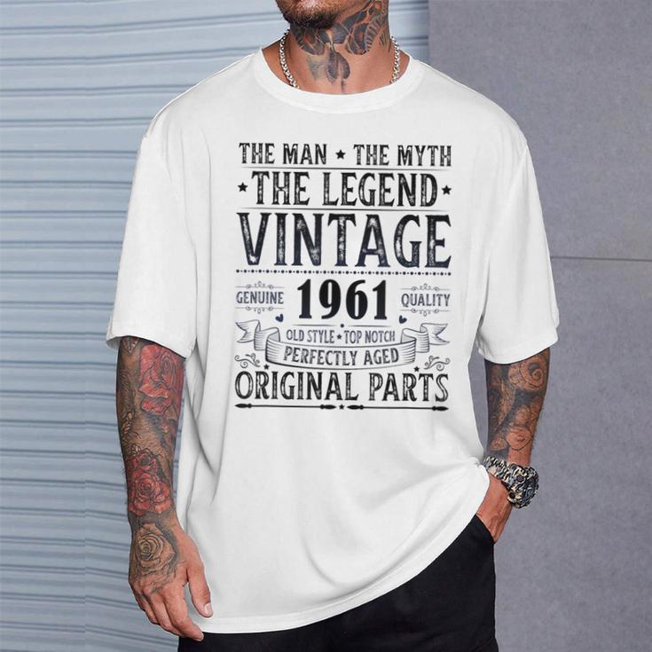 Vintage 1961 S Für Herren Retro 1961 Geburtstag T-Shirt Geschenke für Ihn