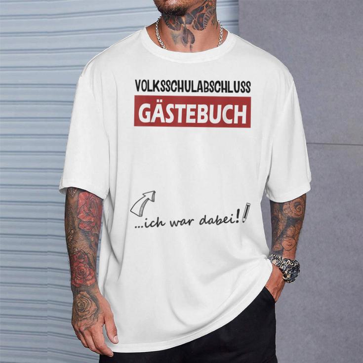 Volksschule Geschafft Popular School Graduation Guest Book 4 Class S T-Shirt Geschenke für Ihn