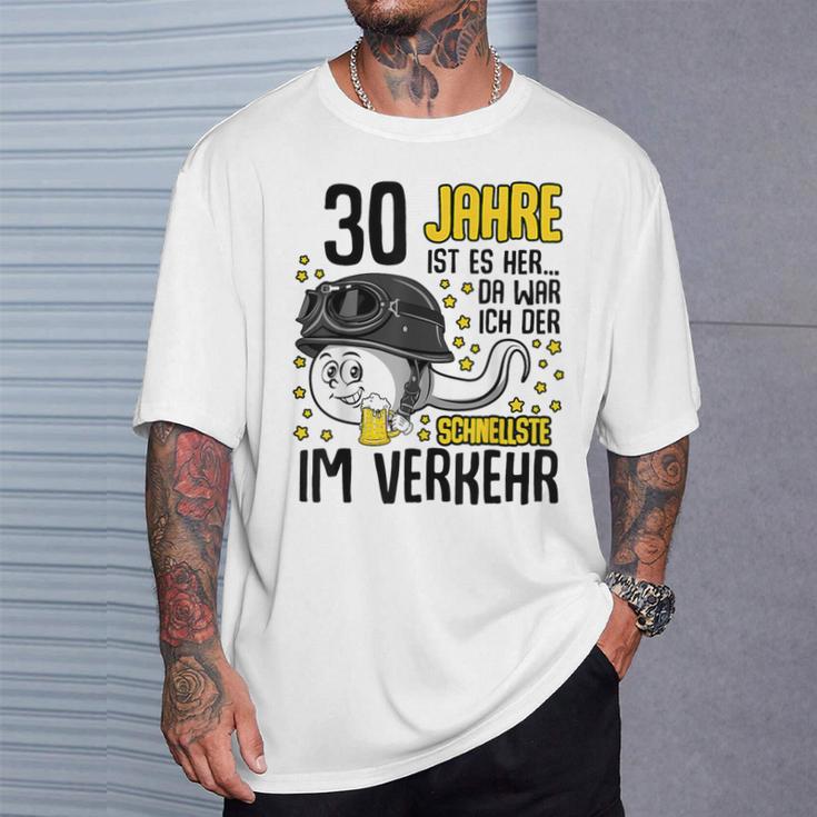 Vor 30 Jahren Der Fastest In Traffic 30Th Birthday Man T-Shirt Geschenke für Ihn