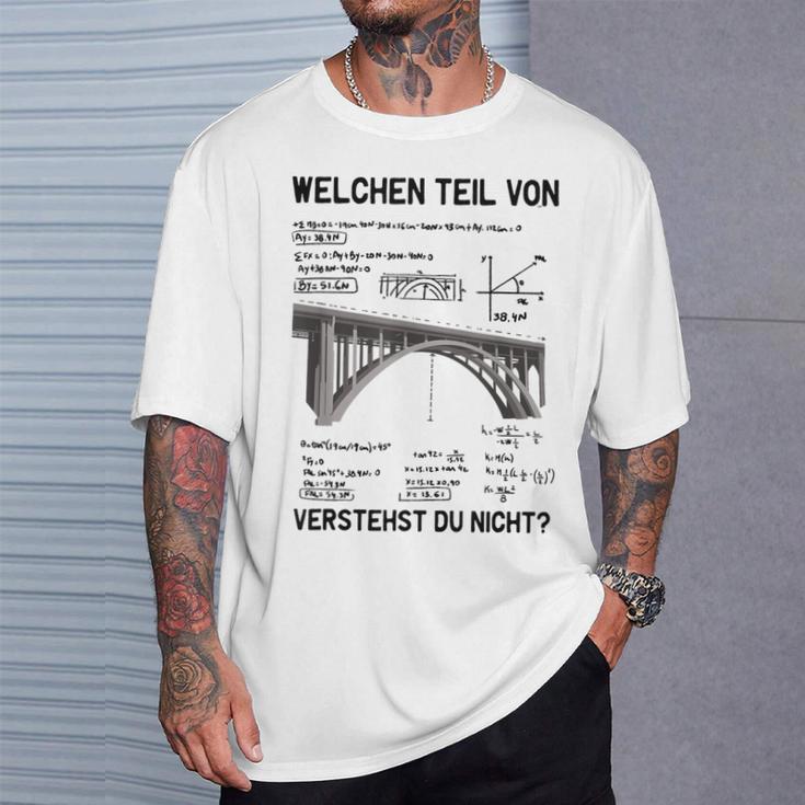 Wasonerstehst Du Nicht Ingenieur Statiker Bauingenieur T-Shirt Geschenke für Ihn