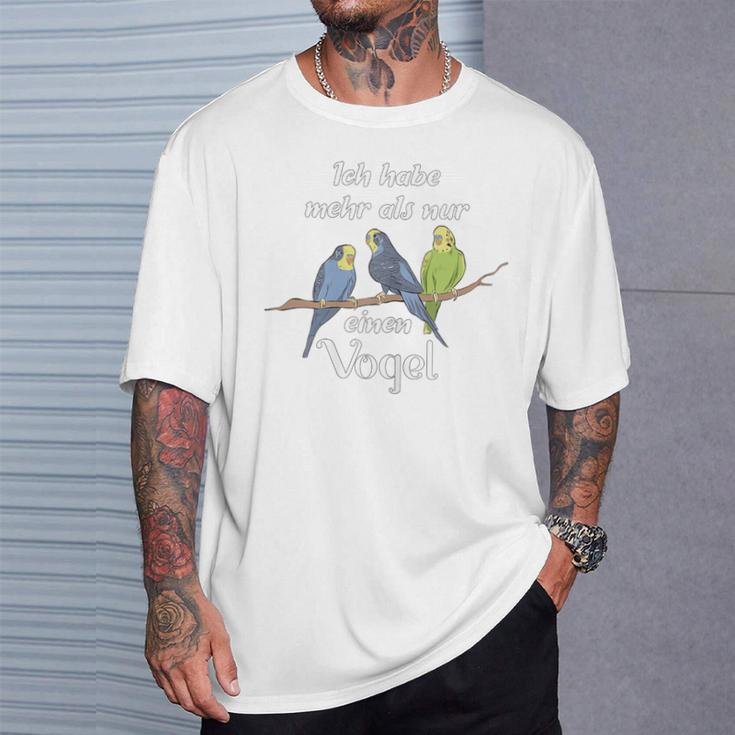 Women's Ich Habe Mehr Als Nur Einenogel Budgie Slogan T-Shirt Geschenke für Ihn