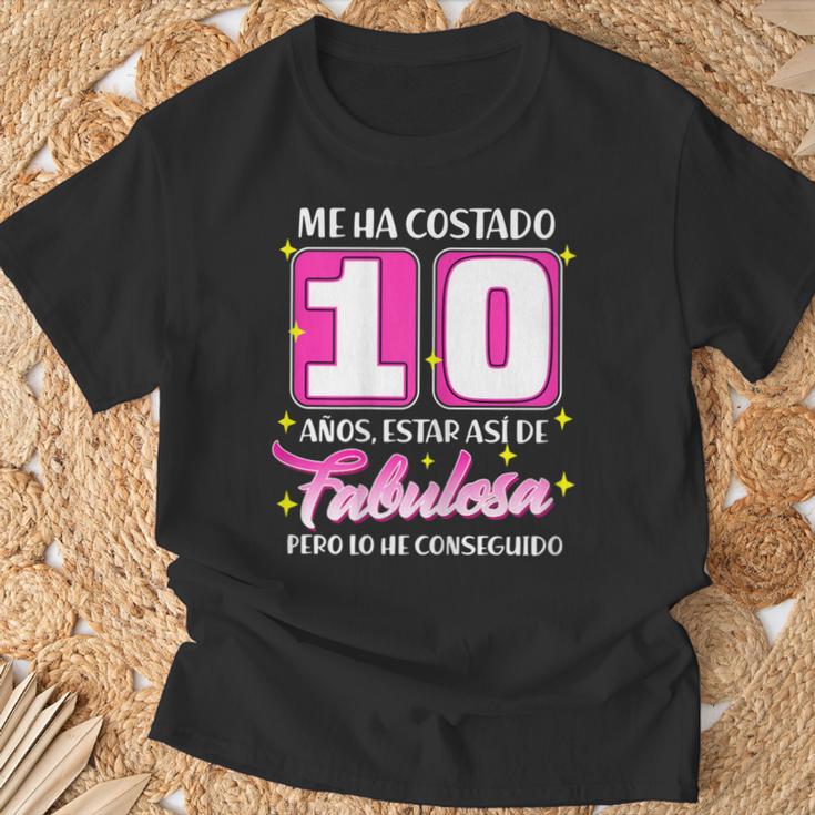 10 Años Fabulosa Cumpleaños 10 Camiseta unisex Regalos para ancianos