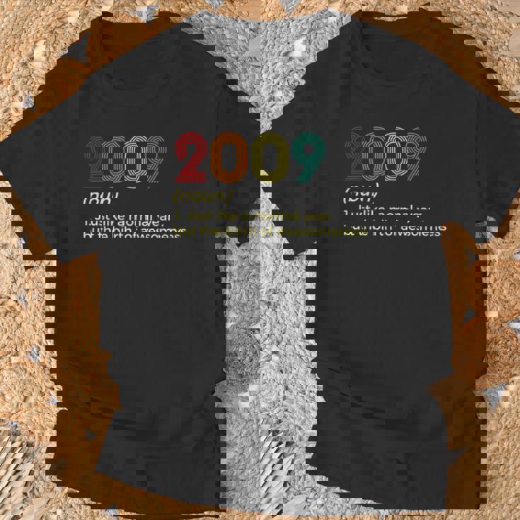 15 Años De Edad Divertido Hijo Y Niño 2009 15º Cumpleaños De 15 Años Camiseta unisex Regalos para ancianos