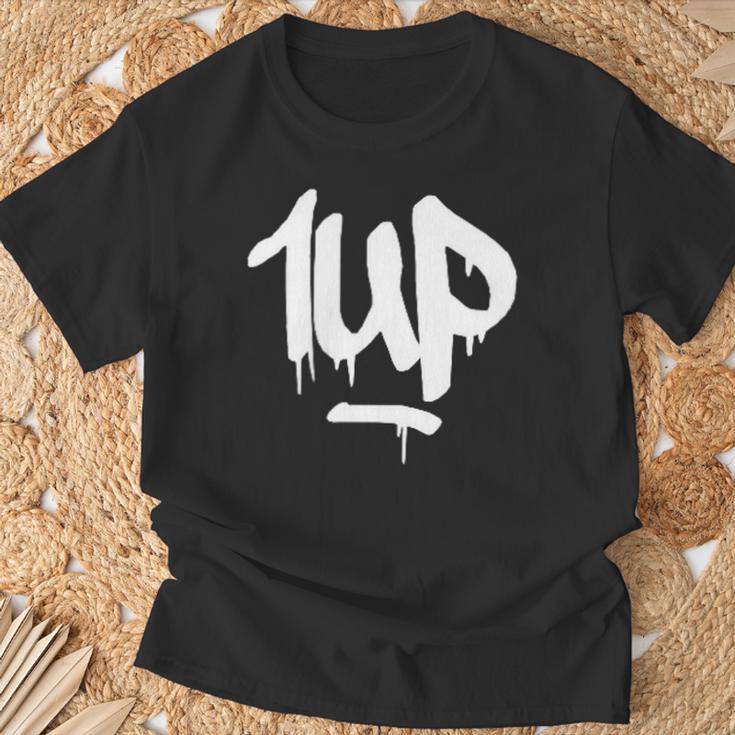 1Up Logo Graffiti Dripping Marker T-Shirt Geschenke für alte Männer