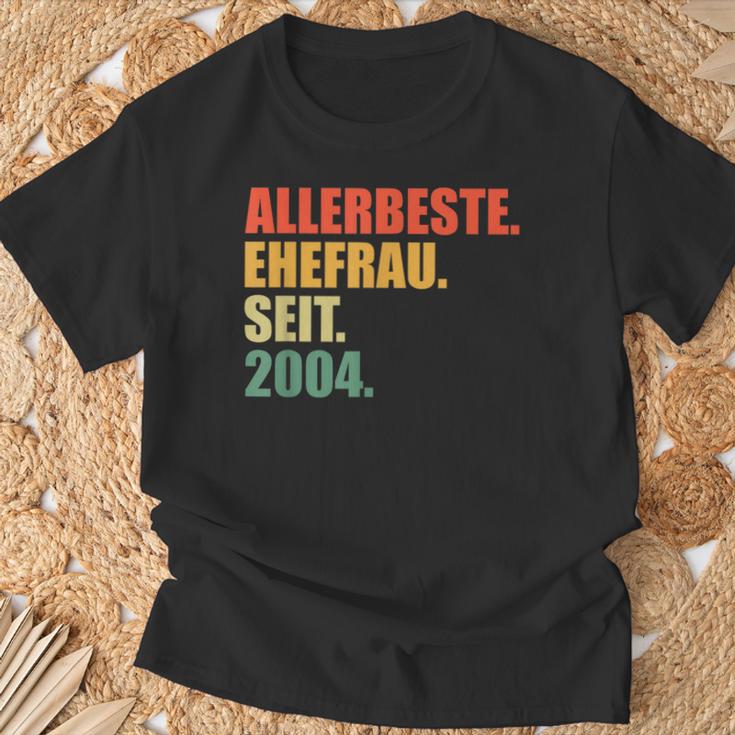 20 Jahreerheiratet Beste Ehefrau Seit 2004 20Hochzeitstag T-Shirt Geschenke für alte Männer