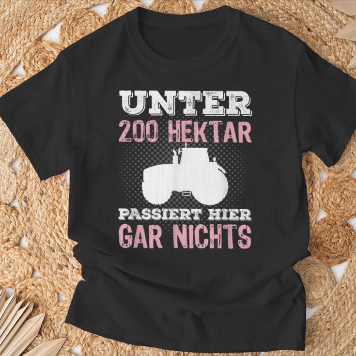 Under 200 Hektar Passiert Hier Gar Nichts Farmers T-Shirt Geschenke für alte Männer