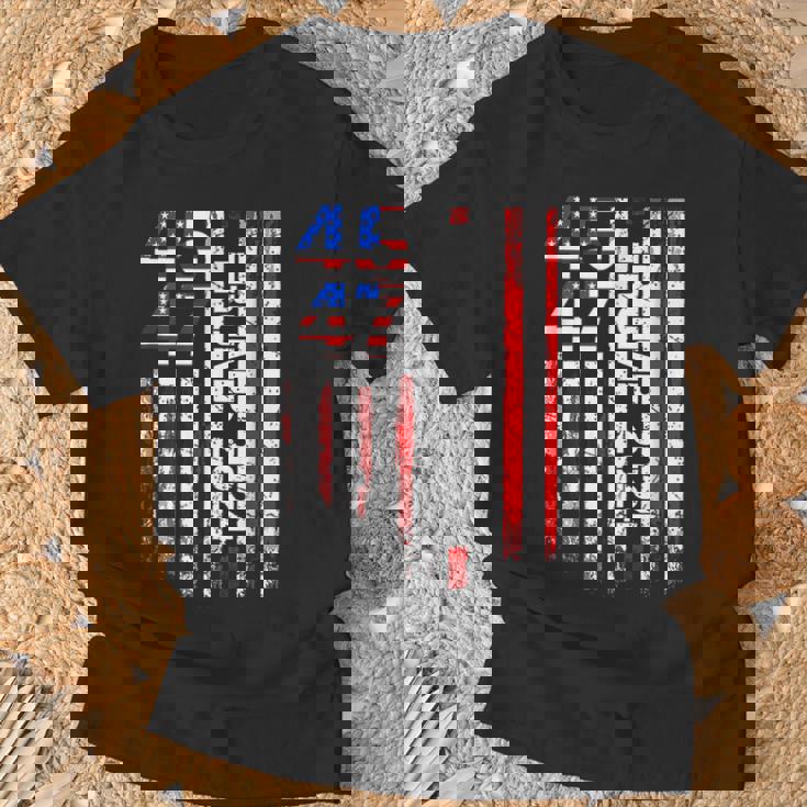 45 47 Trump 2024 American Flag Take America Back 4Th Of July T-Shirt Gifts for Old Men