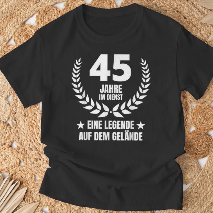 45 Jahre Service Jubiläum 40 Jahre Im Dienst Work T-Shirt Geschenke für alte Männer