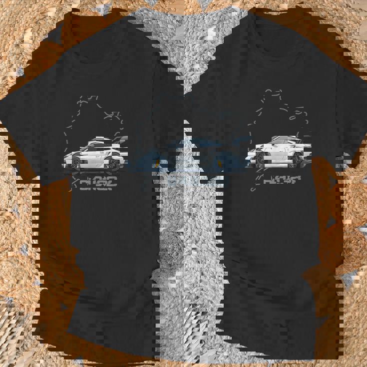 992 Gt3 Rs Silueta Clásico Coche Retrointage 911 Gt3 Rs Camiseta unisex Regalos para ancianos