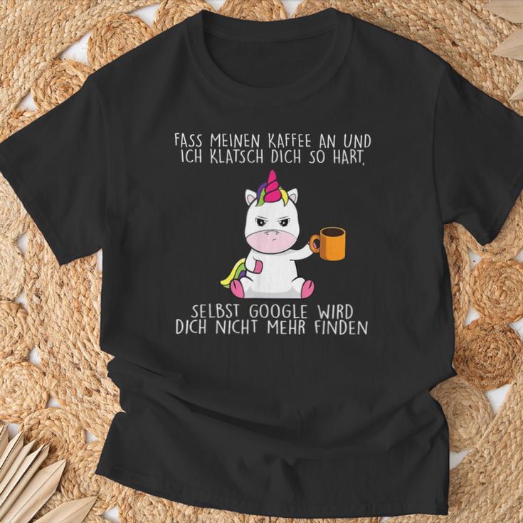 Abass Mein Kaffee An Und Ich Klappsch Dich So S T-Shirt Geschenke für alte Männer