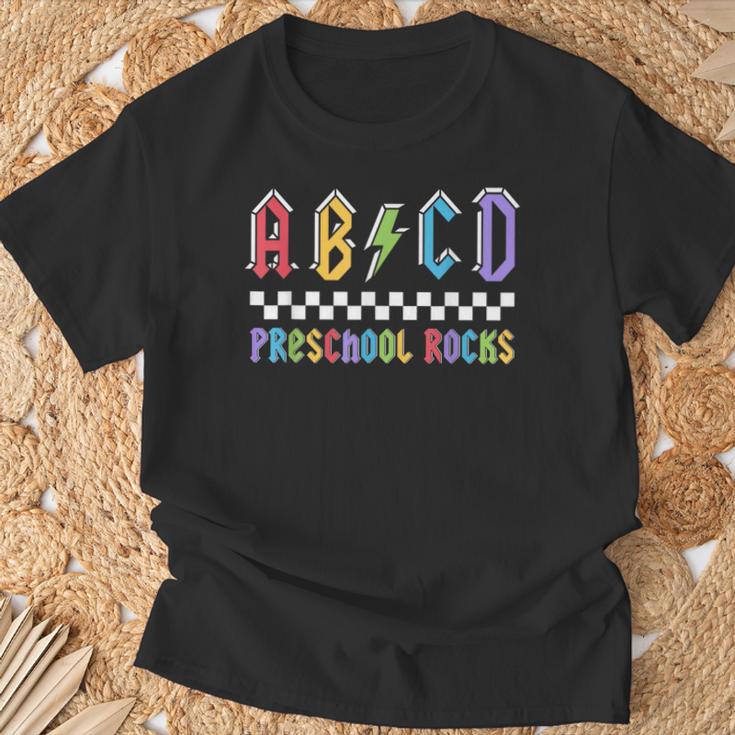 Abcd Preschool Rocks First Day Pre-K Teacher Back To School T-Shirt ...