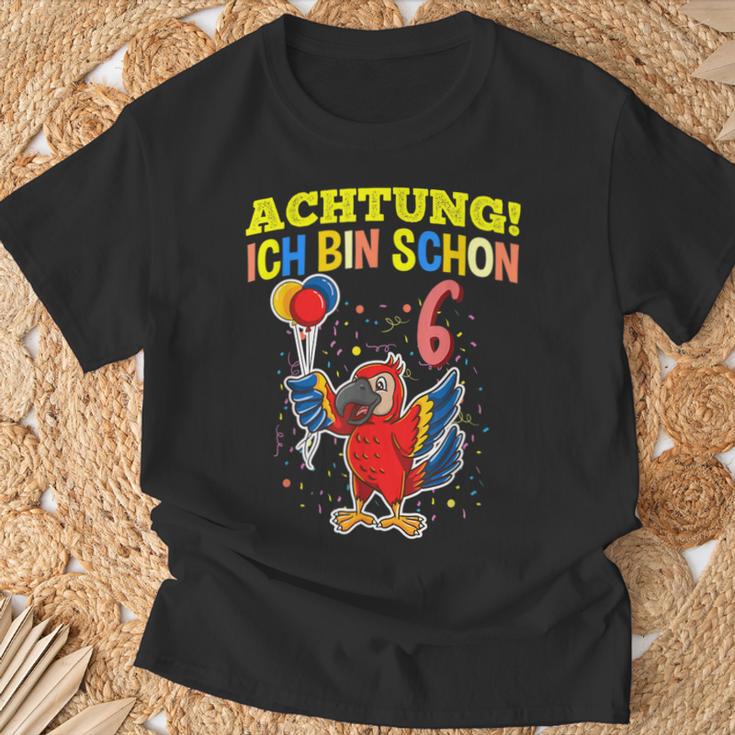 Achtung Ich Bin Schon 6 Animals German Langu T-Shirt Geschenke für alte Männer