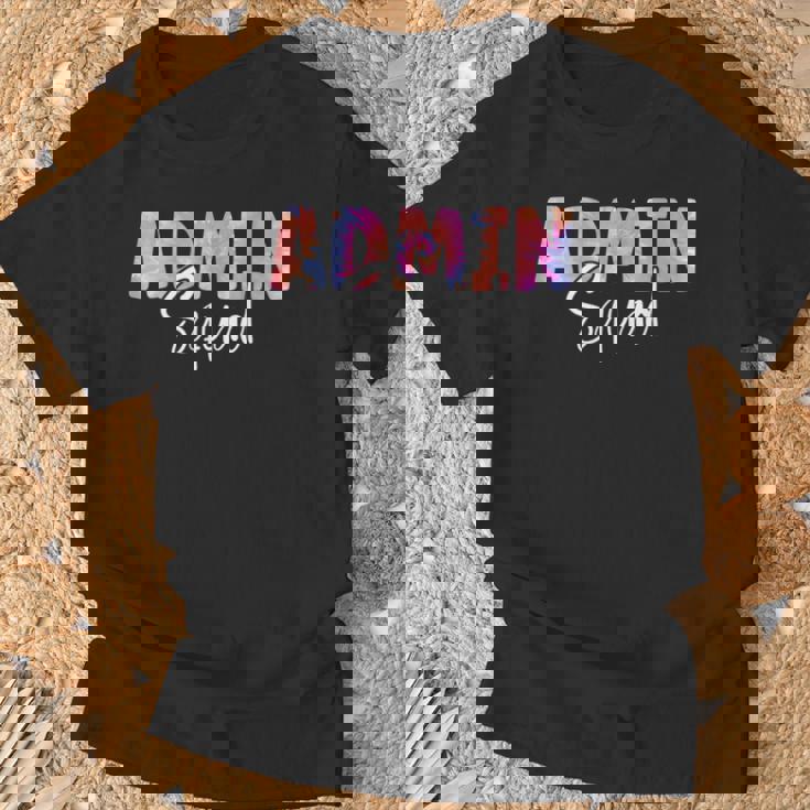 Admin Squad Back To School Tie Dye Amministratore Principale Maglietta Regalos para ancianos