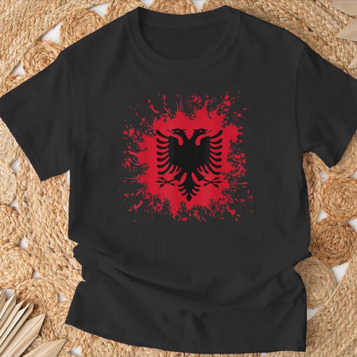 Albania Flag Shqiperi Albanian Flag Shqiperia T-Shirt Geschenke für alte Männer