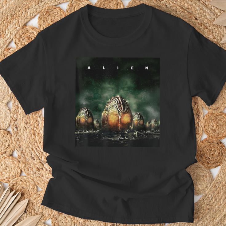 Alien Xenomorph Eggs Movie Poster T-Shirt Geschenke für alte Männer